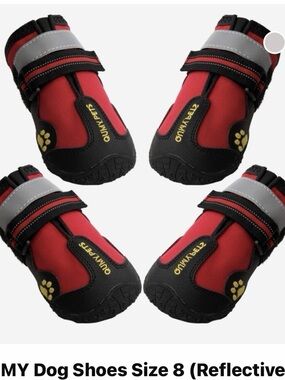 Dog Shoes Size Large Protective Gear Red New In Box PAW Protection 🐾🦮